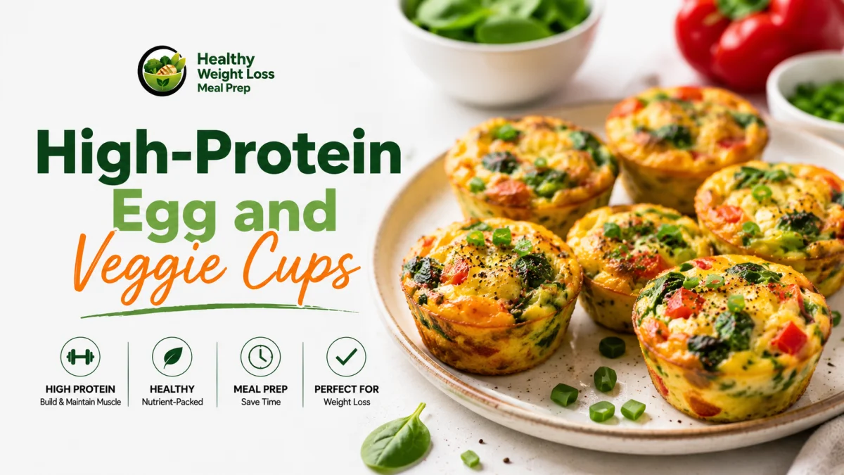 Gluten Free Breakfast Meal Prep Ideas: High-Protein Egg and Veggie Cups