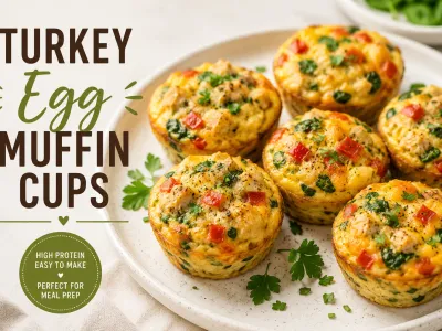 High Protein Breakfast Meal Prep Ideas: Turkey Egg Muffin Cups