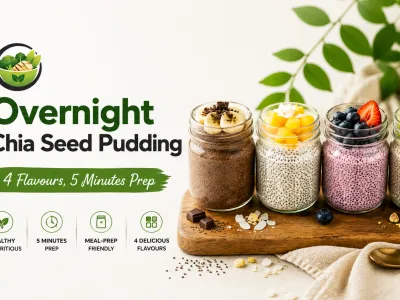 Overnight Chia Seed Pudding — 4 Flavours, 5 Minutes Prep