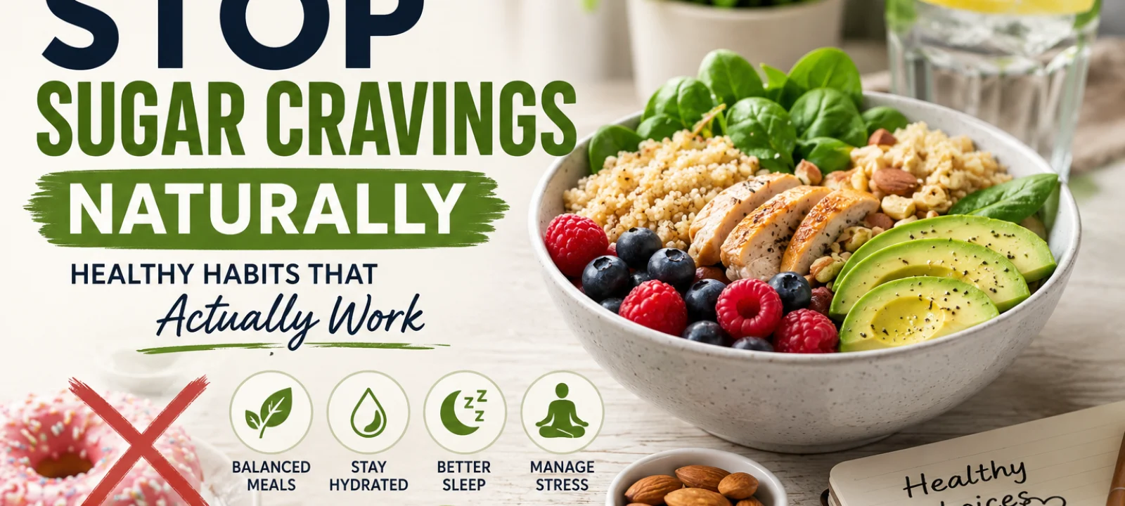 How to Stop Sugar Cravings Naturally: Habits That Actually Work