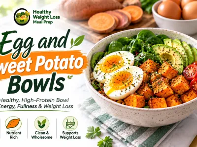 Breakfast Meal Prep Ideas Dairy Free: Egg and Sweet Potato Bowls