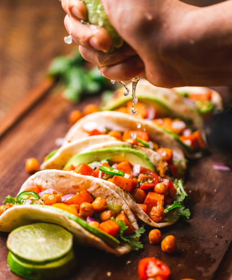Air Fryer Sweet Potato & Black Bean Tacos (Vegan, 25 Min)